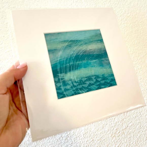 Noho Home ✨ Hawaiian Airlines • Art Print KILO HOKU • Matted Unframed 5” / 8” - Picture 3 of 5